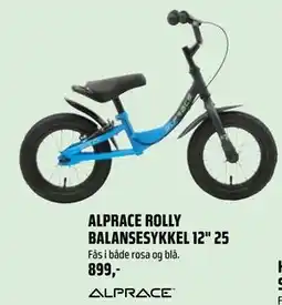 Coop Obs ALPRACE ROLLY BALANSESYKKEL 12 25, NOK 899 tilbud