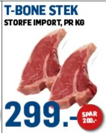 Price Lagerbutikk T-BONE STEK tilbud