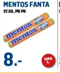 Price Lagerbutikk MENTOS FANTA tilbud