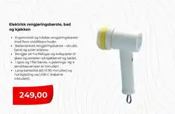 Clas Ohlson Elektrisk rengjøringsbørste, bad og kjøkken tilbud