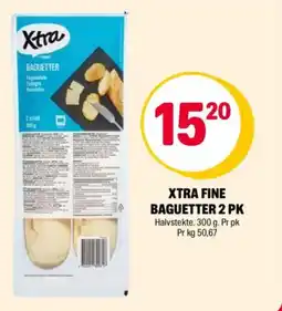 Coop Extra XTRA FINE BAGUETTER 2 PK tilbud
