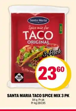 Coop Extra SANTA MARIA TACO SPICE MIX 3 PK tilbud