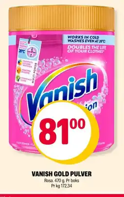 Coop Extra VANISH GOLD PULVER tilbud