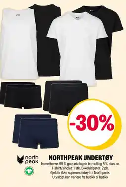 Coop Extra NORTHPEAK UNDERTØY tilbud