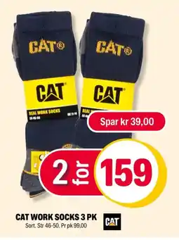 Coop Extra CAT WORK SOCKS 3 PK tilbud