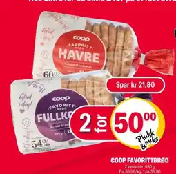 Coop Extra COOP FAVORITTBRØD tilbud