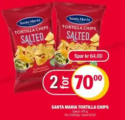 Coop Extra SANTA MARIA TORTILLA CHIPS tilbud