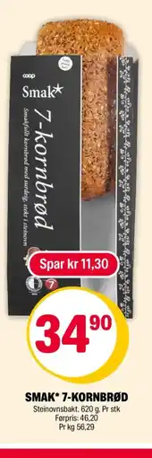 Coop Extra SMAK* 7-KORNBRØD tilbud