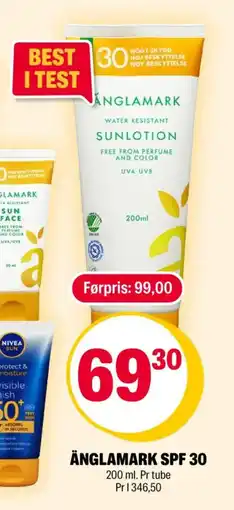 Coop Extra ÄNGLAMARK SPF 30 tilbud