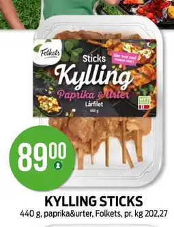 Kiwi KYLLING STICKS tilbud