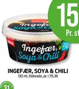 Kiwi INGEFÆR, SOYA & CHILI tilbud