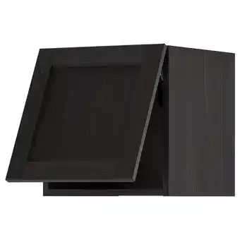 IKEA Metod Overskap horisontalt, svart/lerhyttan svartbeiset, 40x40 cm tilbud