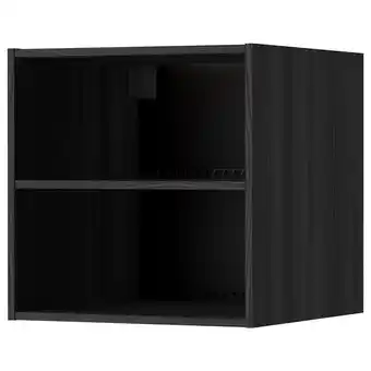 IKEA Metod Veggskapstamme, kjøl/ovn, tremønstret svart, 60x60x60 cm tilbud