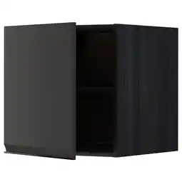 IKEA Metod Overskap f kjøleskap/fryser, svart/upplöv matt antrasitt, 60x60 cm tilbud