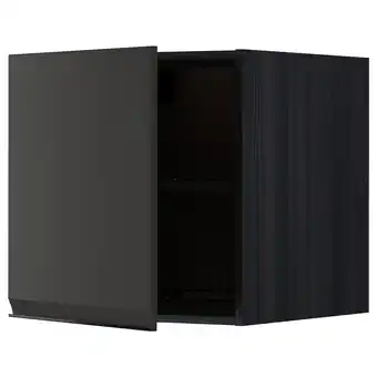 IKEA Metod Overskap f kjøleskap/fryser, svart/upplöv matt antrasitt, 60x60 cm tilbud