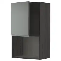 IKEA Metod Overskap for mikrobølgeovn, svart/voxtorp mørk grå, 60x100 cm tilbud