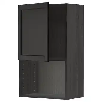 IKEA Metod Overskap for mikrobølgeovn, svart/lerhyttan svartbeiset, 60x100 cm tilbud