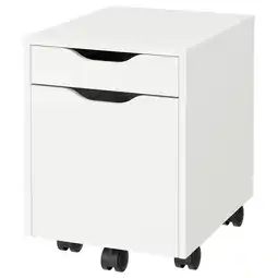 IKEA Alex Skuffeseksjon på hjul, hvit/svart, 36x50 cm tilbud