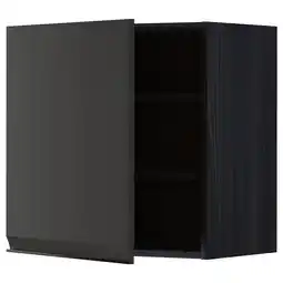 IKEA Metod Veggskap med hylleplater, svart/upplöv matt antrasitt, 60x60 cm tilbud