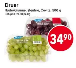 Nærbutikken Druer, NOK 34.9 tilbud