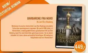 Ark Bokhandel BARBARENE FRA NORD, NOK 449 tilbud