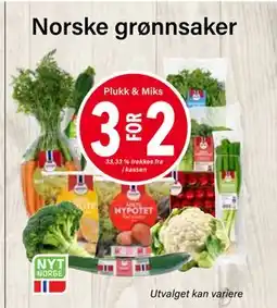 Nærbutikken Norske grønnsaker tilbud