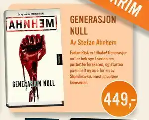 Ark Bokhandel GENERASJON NULL, NOK 449 tilbud