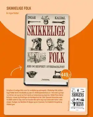 Ark Bokhandel SKIKKELIGE FOLK, NOK 449 tilbud