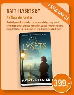 Ark Bokhandel NATT I LYSETS BY, NOK 399 tilbud