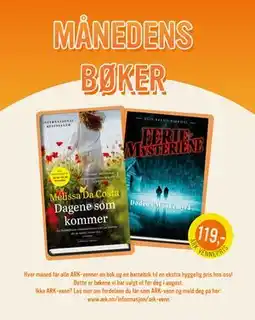 Ark Bokhandel MÅNEDENS BØKER, NOK 119 tilbud