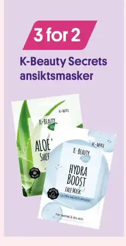 VITA K-Beauty Secrets ansiktsmasker tilbud