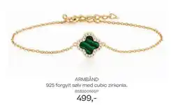 Bjørklund ARMBÅND 925 forgylt sølv med cubic zirkonia. tilbud