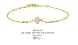 Bjørklund ARMBÅND 925 forgylt sølv med cubic zirkonia tilbud