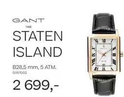 Bjørklund GANT TIME STATEN ISLAND B28,5 mm, 5 ATM. tilbud