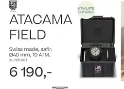 Bjørklund ATACAMA FIELD Swiss made, safir. 040 mm, 10 ATM. tilbud