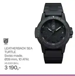 Bjørklund LEATHERBACK SEA TURTLE Swiss made. tilbud