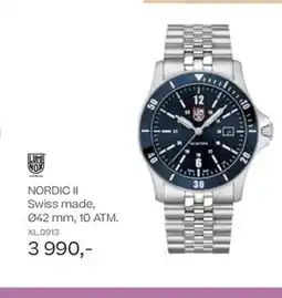 Bjørklund NORDIC II Swiss made, 042 mm, 10 ATM. tilbud