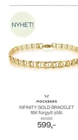 Bjørklund MOCKBERG INFINITY GOLD BRACELET tilbud