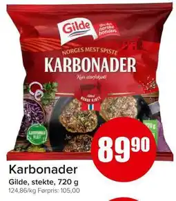 Spar KARBONADER tilbud