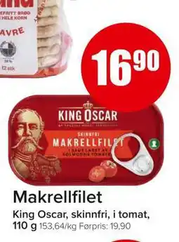 Spar Makrellfilet tilbud