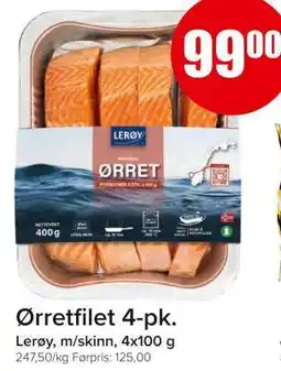 Spar Ørretfilet 4-pk tilbud