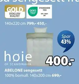 JYSK ABELONE sengesett tilbud