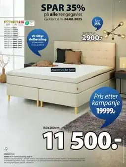 JYSK HEMLA GC75 kontinentalseng sand-91, NOK 11500 tilbud