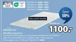JYSK HALSAN overmadrass tilbud