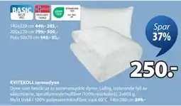 JYSK KVITEKOLL termodyne tilbud