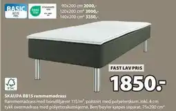 JYSK SKAUPA BB15 rammemadrass tilbud