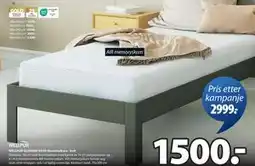 JYSK WELLPUR GLOMMA GF30 skummadrass - hvit tilbud