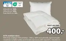 JYSK ALTA andefjærsdyne tilbud