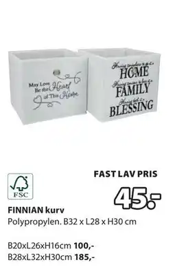 JYSK FINNIAN kurv tilbud