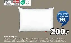 JYSK HALDI fiberpute, NOK 200 tilbud